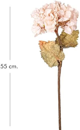 Yapay Çiçek Ortanca Tek Dal Krem 55 Cm.