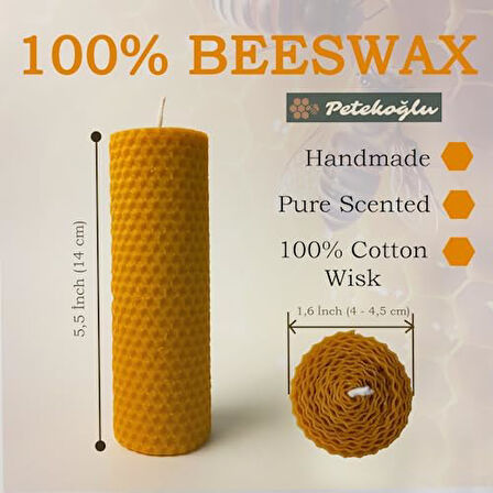 Dekoratif Doğal Petek Balmumu Mum Ay Ve Güneş Seti Bal Mumu mum Hediyelik Beeswax Candle