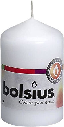 Beyaz Renginde Blok Mum - 80/48mm - 15 Saat Yanma Süresi