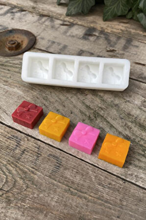 Concept Paket Mini Dörtlü Mum Kalıbı (Silikon)