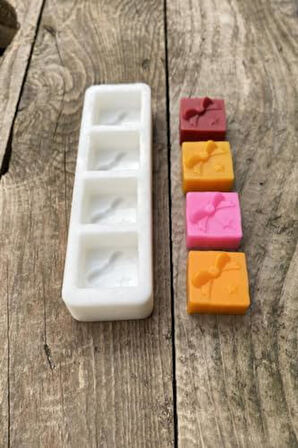 Concept Paket Mini Dörtlü Mum Kalıbı (Silikon)