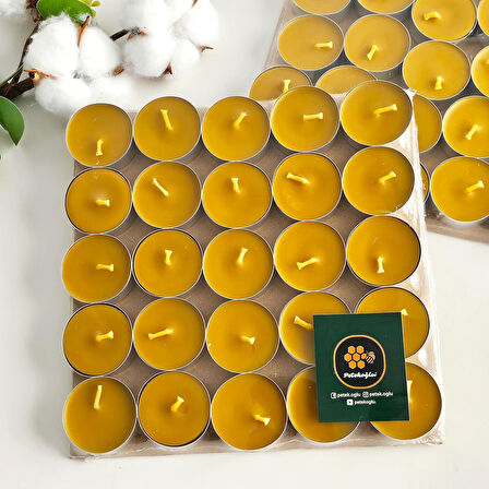 25 Adet Standart Tealight Mumları, 4+ Saat Yanma Süresi, Kaliteli Fitil, Türk Malı, Küçük ve Şık Mini Mumlar, Düğün ve Doğum Günü Dekorasyonu İçin Romantik Aydınlatma