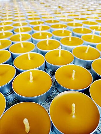25 Adet Standart Tealight Mumları, 4+ Saat Yanma Süresi, Kaliteli Fitil, Türk Malı, Küçük ve Şık Mini Mumlar, Düğün ve Doğum Günü Dekorasyonu İçin Romantik Aydınlatma