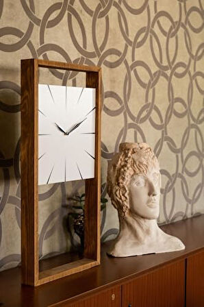 Ahşap Modern Duvar Saati 60 x 30 HU41HU41Lİ0162