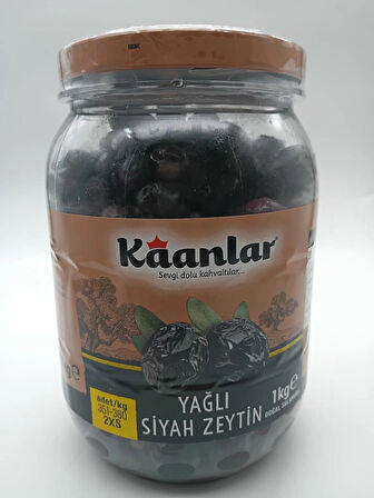 Doğal Salamura Yağlı Siyah Zeytin 351-380 1 Kg