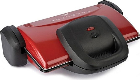 Aksu T34 Ken Grill Tost Makinesi KIRMIZI