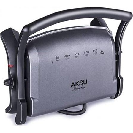 Aksu T28R Antrasit 1800 W Granit Tost Makinesi