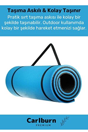 Özel Konfor Modeli Çift Taraflı Kaymaz Silinebilir Antibakteriyel Yoga Meditasyon Minderi 6,5mm Mat