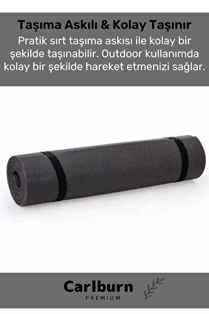 Özel Konfor Modeli Çift Taraflı Kaymaz Silinebilir Antibakteriyel Yoga Meditasyon Minderi 6,5mm Mat