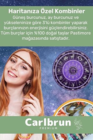 Premium Başak Burcu Enerjisini Yükselten Doğal Taş Bileklik Başak Burçları Burç Unisex Bileklik