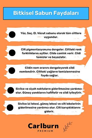 Özel Doğal Bitkisel Organik Güzel Kokulu Saç Için Bıttım Sabunu 100 Gr x 10 Adet