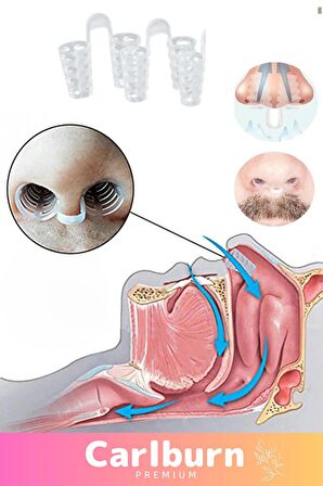 Premium Horlama Azaltıcı Nefes Alıp Verme Rahatlatıcı Uyku Önleyici Burun Delik Aparatı 8'li Set