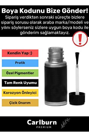 Özel Üretim Suya Dayanıklı Citroen Marka Uyumlu Çizik Taş Izi Giderici Onarıcı 40ml Oto Rötuş Boyası