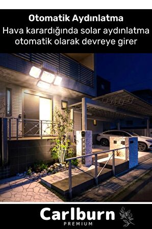 Özel Üretim Su Geçirmez Solar Güneş Enerjili 122 Ledli Hareket Sensörlü Bahçe Sokak 3 Modlu