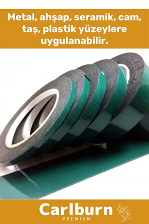 Süper Güçlü İz Bırakmayan Elastik Yapılı Çift Taraflı 36mm - 10 Metre Akrilik Köpük Bant - 1 Adet