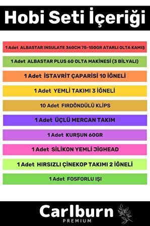 Özel Üretim Şık Taşıma Çantalı Hazır Kurulu Tam Takım Hobi Kıyı Olta Seti - 360cm Kamış Hediyeli