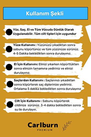 Özel Üretim %100 Doğal Koku Yüz Cilt Beyazlatıcı Organik Nemlendirici Safran Sabunu 5'li Set