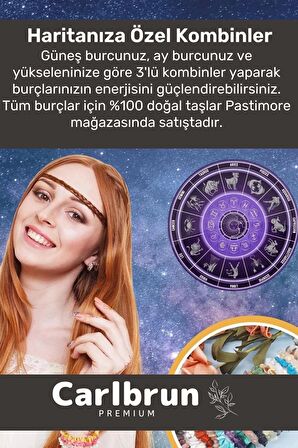 Premium İkizler Burcu Enerjisini Yükselten Doğal Taş Bileklik İkizler Burçları Burç Unisex Bileklik