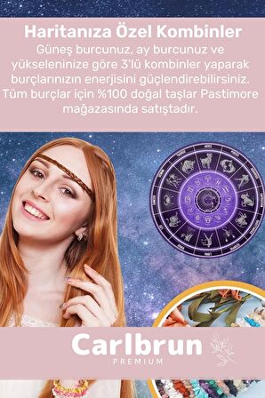 Premium Yengeç Burcu Enerjisini Yükselten Doğal Taş Bileklik Yengeç Burçları Burç Unisex Bileklik