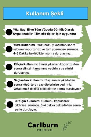 Özel Üretim %100 Doğal Koku Yüz Cilt Beyazlatıcı Organik Nemlendirici Biberiye Sabunu 1 Adet