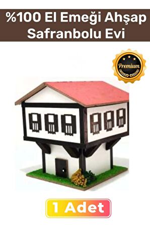 Handmade %100 El Emeği Mdf Üretimi Ahşap Safranbolu Evi Kablolu Gece Lambası