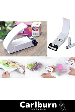 Premium Seri Pilli Yiyecekleri Taze Tutan Pratik Ağzı Açık Poşet Kapatıcı Handy Sealer