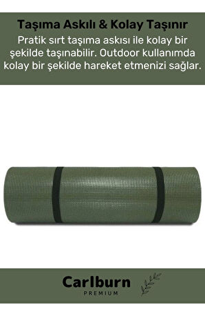 Özel Su Geçirmez 182x60cm Hafif Pratik Dayanıklı Isı Yalıtım 12mm Kalınlık Köpük Askeri Haki Mat