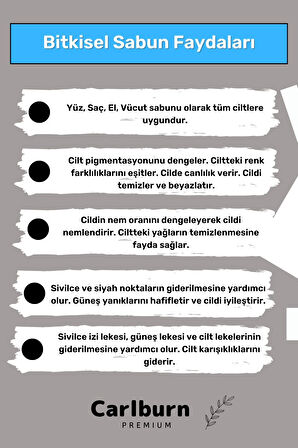 Özel Üretim %100 Doğal Güzel Kokulu El Yüz Saç Vücut Cilt Orijinal Kil Sabunu - 2 Adet