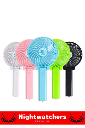 Taşınabilir Cep Boyu Usb Şarjlı 3 Kademeli Sessiz Mini Fan Pervaneli Soğutucu Küçük Vantilatör