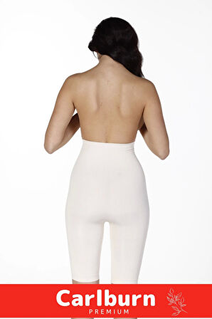 Yüksek Bel İnceltici Terlemeyi Önleyen Kaymaz Destekli İz Göstermeyen Uzun Paçalı Toparlayıcı Korse