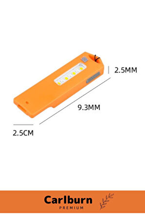 Premium Acil Durum Deprem Taşınabilir Aydınlatmalı 3 Modlu Usb Şarjlı Işıklı Hayatta Kalma Düdüğü