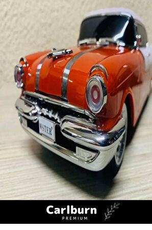 Özel Üretim Nostaljik Pontiac Araba 1955 Model Bluetooth Hoparlör Fm Radyo USB Aux Destekli Speaker