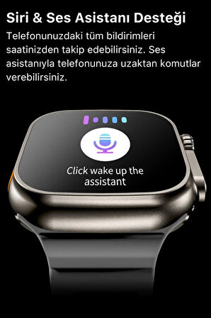 Watch 8 Ultra Series Ios Android Uyumlu Spor Sağlık Sensörlü 45mm Ultra Akıllı Saat