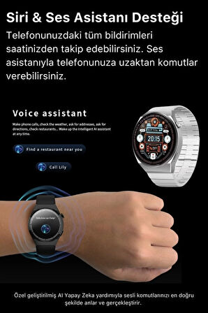 Premium Full HD Ios Android Uyumlu GT3 Max Spor Sağlık Sensörlü Watch 3 Kordonlu Akıllı Saat