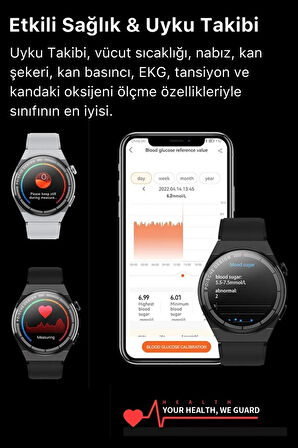 Premium Full HD Ios Android Uyumlu GT3 Max Spor Sağlık Sensörlü Watch 3 Kordonlu Akıllı Saat