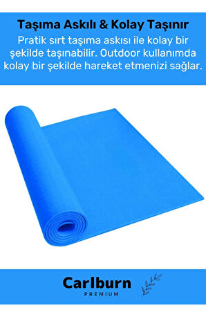 Özel Konfor Model Çift Taraflı Kaymaz Silinebilir Antibakteriyel Eva Yoga Meditasyon Minderi 4mm Mat