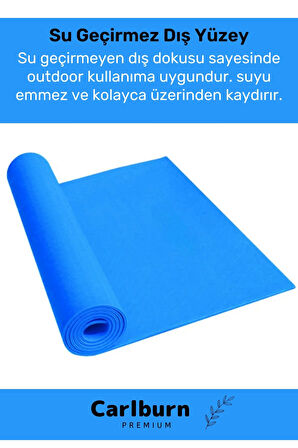 Özel Konfor Model Çift Taraflı Kaymaz Silinebilir Antibakteriyel Eva Yoga Meditasyon Minderi 4mm Mat