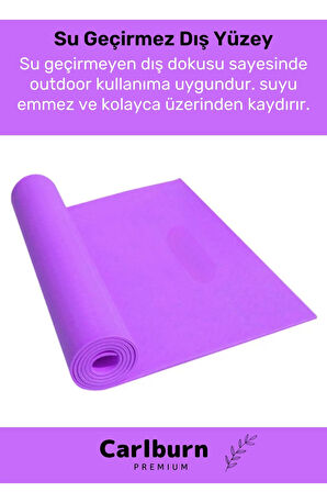 Özel Konfor Model Çift Taraflı Kaymaz Silinebilir Antibakteriyel Eva Yoga Meditasyon Minderi 4mm Mat