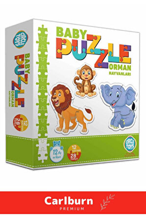 Özel Üretim Zeka Geliştirici Eğitici Çocuk El Göz Koordinasyonu Baby Puzzle Orman Hayvanları