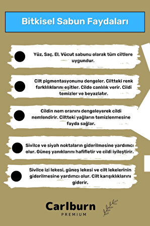 %100 Doğal Güzel Kokulu El Yüz Saç Vücut Cilt Orijinal Bitkisel Siirt Bıttım Sabunu 120G - 10 Adet
