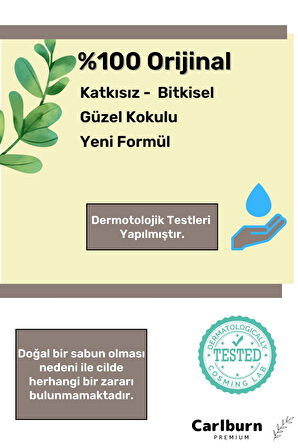 Lüks %100 Doğal Güzel Kokulu El Yüz Saç Vücut Cilt Orijinal Bitkisel Çay Ağacı Sabunu 120G - 3 Adet