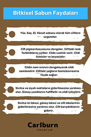 %100 Doğal Güzel Kokulu El Yüz Saç Vücut Cilt Orijinal Bitkisel Saf Çörek Otu Sabunu 120G - 2 Adet