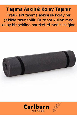 Taşıma Askılı Su Geçirmez Konforlu Kalın Rahat Çift Taraflı Çadır Uyku Yer Minderi 10mm Kamp Matı