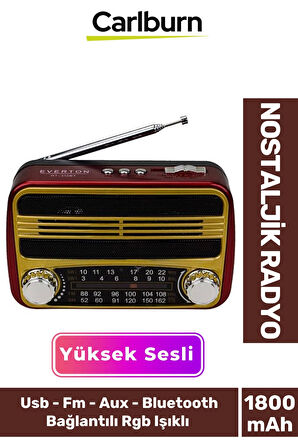 Kaliteli Yüksek Sesli Retro Nostalji Bluetooth Bağlantılı Usb Sd Kart Radyo Mp3 Player Müzik Kutusu