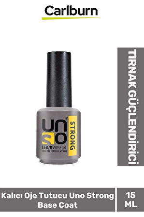 Tırnak Güçlendirici Elastik 48W Cihazlarda Kullanılan Kalıcı Oje Tutucu Uno Strong Base Coat 15 ml