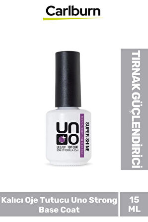 Tırnak Güçlendirici Elastik 48W Cihazlarda Kullanılan Kalıcı Oje Tutucu Uno Strong Base Coat 15 ml