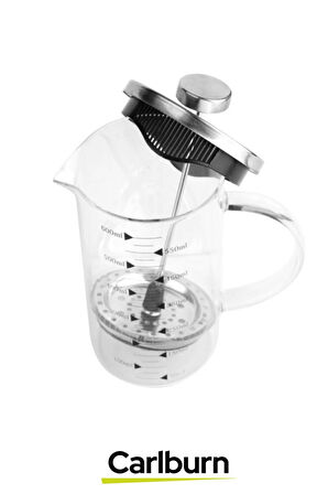 Özel Üretim Isıyı Uzun Süre Koruyan Süzgeçli Bitki Çayı Demliği Filtre Kahve French Press 600 ml