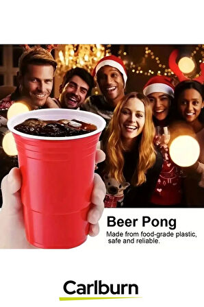 Özel Üretim Eğlenceli Özel Gün Beer Pong  Renkli Büyük 12 Karton Bira Kupası 12 Toplu Oyun Bardağı