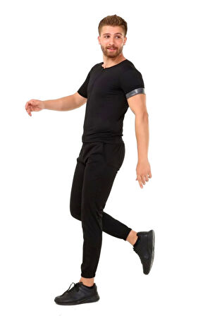 Özel Üretim Rahat Spor İç Giyim Terleme Hızlandırıcı Şık Termal Sauna Erkek Fermuarlı Eşofman Takım