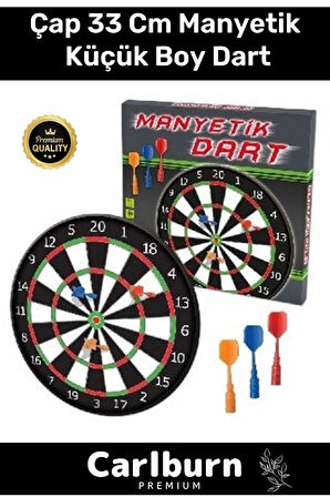 Premium Eğitici Zeka Geliştirici Öğretici Eğlence Aile Manyetik Dart Küçük Boy Çap 33 Cm